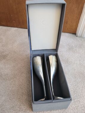 Vintage LENOX Wedding Heart Goblet Silver-plated toast cup By Kirk Stieff